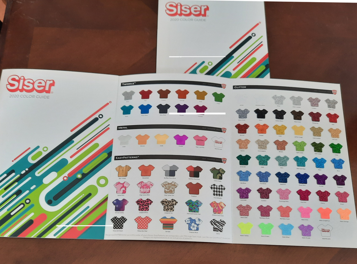 SISER Color Guide – Platinum Craft Vinyl